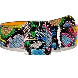 Quality Fashion Ladies PU Leather snakeskin belt